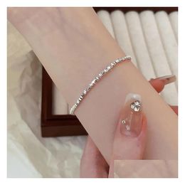 Chain Trendy Bracelets For Womens Chic Jewelries Sterling Sier Chain Bracelet Sold With Box Packaging Drop Delivery Jewelry Bracelets Otolv