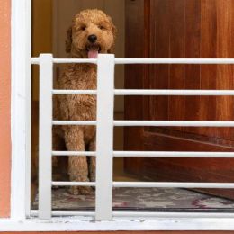 Pens Short Dog Gate Baby Safety Gate Pets Indoor Retractable Pet Isolating Gate Room Plastic Easy Installation Pet Dog Gate Supplies