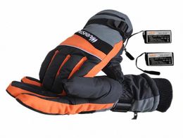 2020 2020 New Fashion Winter USB Hand Warmer Cycling Motorcycle Bicycle Ski Gloves Rechargeable Battery Heated Gloves Electric The1216282