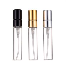 2ml 3ml 5ml 10ml Portable Glass Perfume Bottles Atomizer Spray Bottles With Aluminium Pump