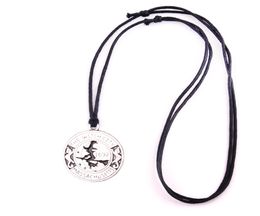 WITCH Pendant Magic Amulet m Witch 1692 Moon Cat Broom Charm Necklace Jewelry Trade Assurance Service6643473