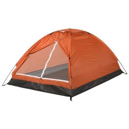 Tents And Shelters 2 Person Tralight Cam Tent Single Layer Portable Trekking Antiuv Coating Upf 30 For Outdoor Beach Fishing 240220 Dr Oto6G