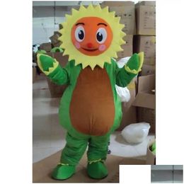 Mascot Costumes Halloween Sunflower Costume High Quality Cartoon P Theme Character Adt Size Christmas Carnival Birthday Party Fancy Dhngc