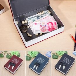 JAVRICK Mini Home Security Dictionary Book Safe Cash Jewelry Storage Key Lock Box with Security Combination LockKey Hidden 240223