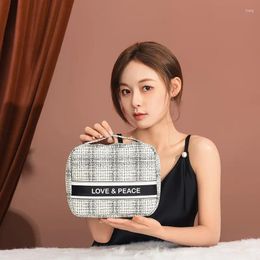 Cosmetic Bags Small Fragrance Series Square Bag Travel Storage Simple Fashion Portable Makeup Cosmetics