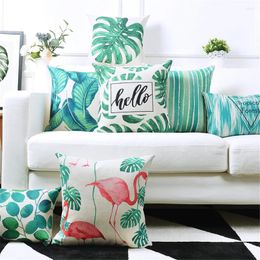 Pillow Decorative Throw Case Cover Tropical Plant Lumbar Decoration For Sofa Home Capa De Almofadas