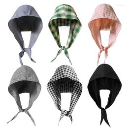 Berets Hooded Shawl Scarf Multi-color Styling Tie Up Headband Original Japanese Hat Men And Women