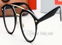 2020 FULL Round Metal Women Glasses Men Eyeglasses Frame Vintage Square Clear Sunglasses Optical Frame Spectacles 4 colors 10PCS1504943