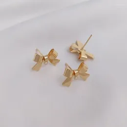 Stud Earrings 8PCS 16 11mm Gold Plated Fall 2024 Winter Charms For Jewellery Making DIY Supplies Handmade Brass Accessories