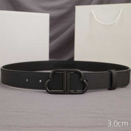 Belts Ladies Luxury Belt Genuine Leather Belt Designer Letter Belts Womens Waistband Mens Fashion Belt 3.0cm Width Black Waistband 240226
