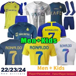 22-24 Al Nassr FC soccer Jerseys Ronaldo Third 3rd Football Jersey CR7 Gonzalo Martinez Talisca Ghislain Konan Vincent Aboubakar MANE football shirt Team Men Kids kit