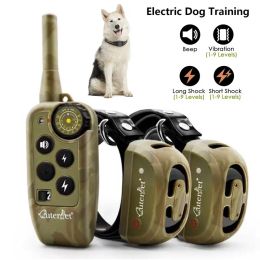 Deterrents Pet Dog Training Collar Remote Control 2000ft Waterproof Rechargeable Pet Bark Stopper Dog Repeller Control Training Collar