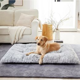 Pens Long Plush Dog Bed Mats Soft Washable Sofa Cushion for Large Dogs Non Slip Dog House Mat Sofa Bed Cosas Para Mascotas Perros