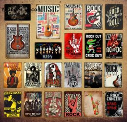 2021 Calssic Top Retro Pop Music Tin Sign Music Vintage Metal Plaque Fstival Rock Jazz Wall Art Poster For Bar Pub Club Room Wall 3125099