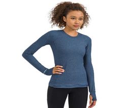 Women039s Yoga Tops Slim Fit Long Sleeve Fitness Gym Clothes One Side Zipper Pocket Thumb Hole Running Workout Athletic Shirt3354922