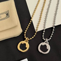 Simple Style Womens Letter Pendant Necklace New Brand Designer Jewellery Classic Design Birthday Gift Necklace With Box High Quality Long Chain