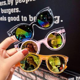 Sunglasses Childrens Lovely Shade Sunsn Simple Cartoon Candy Boys And Girls Baby Glasses Toys Jewelry Wholesale Drop Delivery Kids M Dhurn