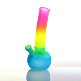 Fashion Smoking Pipe Rainbow Color Glass Tube Smoking Gun Height 20cm ZZ