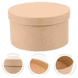 Take Out Containers Round Cake Box Multi-function Bakery Case Treat Boxes Multifunction Candy Holder Kraft Paper Biscuit Container