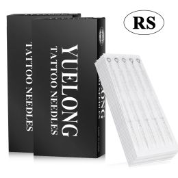 Needles Yuelong 50PCS Professional Tattoo Needles 3RS 5RS 7RS 9RS 11RS 14RS 15RS Size Disposable Assorted Sterile Tattoo Machine Needle