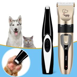 Clippers Pet Clipper Grooming Kit Rechargeable Pet Hair Trimmer Shaver Haircut Set For Cat Dog Hair Cutting Remover Machine Professional
