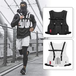 New Multi-function Tactical Vest Outdoor Sports Fitness Men Protective Tops Vest Zipper Pockets Waist Bag T200113274C