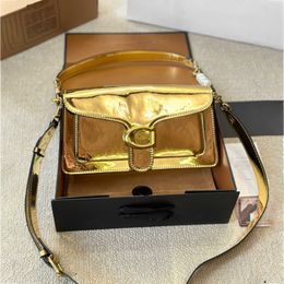 12A Top Quality Designer Shoulder Tabby Bag Strap Luxurys Gold Handbag Womens Purse Clutch Envelope Bag Mens Leather Tote Crossbody Chain Bags