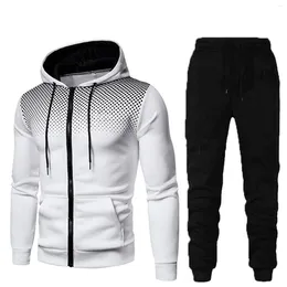 Men's Tracksuits Fashion Tracksuit Sports Fitness Wear Thin Section Breathable Hoodie Pants Work Daily Jogger Gym Clothing Male Set