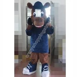 High Quality Custom horse Mascot Costume theme fancy dress Christmas costume Ad Apparel Party Dress Outfit