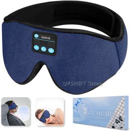 Headphones Sleep Headphones Wireless Bluetooth Music Eye Mask 3D Light Blocking Earbuds Cover with Adjustable Strap for Side Sleepers Gifts