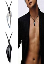 Pendant Necklaces Wolf Teeth Domineering Rope Chain Unisex Men Women Short Necklace Couple Necklace6288757