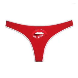 Women's Panties Sexy Lips Wife Women Underpant Red Cotton Seamless Thong Female Lingerie Soft Invisible Breathable Sport Underwear