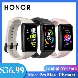 Chain Honour Band 6 Smart Watch Multilanguages 1.47'' AMOLED Screen Heart Rate Sleep Tracker Bracelet Bluetooth 5.0 Smart Wrist Band