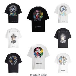 Buy Mens T-shirts Luxury Fashion t Shirt for sale Ch Brand Chromes Tees Designer Women Sanskrit Couple T-shirt Sweatshirt Horseshoe Flower Heart 21G6