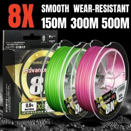 Lines Japan 8 Strands Braided Fishing Line 500M 300M 150M Smooth Multifilament PE Line Sea Saltwater Main Line for Carp Fishing Pesca