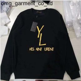 New womens Mens hoodies pullover sweatshirts Laurent long sleeve jumper womens Tops clothing with ys gold Letter print sweaters womens mens hoodie