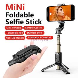 Selfie Monopods Q10 Mini Selfie Stick Tripod with Bluetooth Remote Video Monopod Tripod for Phone Camera 2023 New 24329