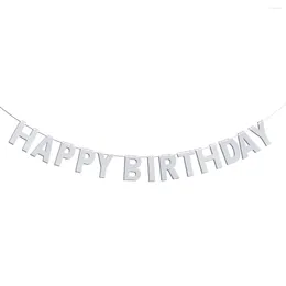 Party Decoration 3 Meters Glitter HAPPY BIRTHDAY Banners Bunting Flags Paper Garland Hanging Ornaments Po
