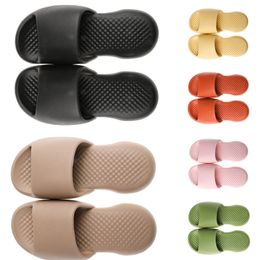 2024 Slippers shoes summer and autumn Breathable Cool antiskid supple yellow khaki orange green hotels beaches GAI other places Slippers size 36-45