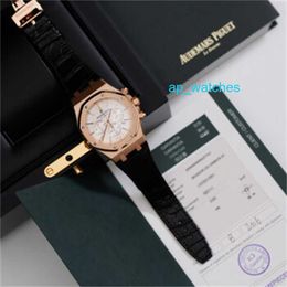 Luxury Audemar Pigue Watches Airbnb Royal Oak Time 26320OR Mens Watch 18k Rose Gold Automatic Mechanical Sports Watch Diameter 41mm FUN TD44 Best quality