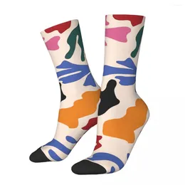 Men's Socks Happy Funny Matisse Patterns Retro Harajuku Art Street Style Novelty Seamless Crew Crazy Sock Gift Printed