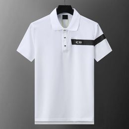 mens polo shirt designer polos shirts for man fashion focus embroidery snake garter little bees printing pattern clothes clothing tee black and white mens t shirt#030