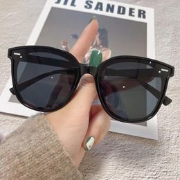 Sunglasses 2024 Fashion Women Square Ladies Vintage Oversized Sun Glasses Female Big Frame UV400