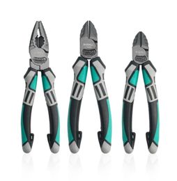 ELECALL Wire cutter pliers 6quot 7quot Diagonal pliers cutting nipper wire stripper plier hand tools for cable cutters electri6644837