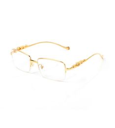 fashion optical frames Leopard Gold buffalo horn glasses women eyeglasses men sunglasses designer clear lense Frameless With box6179933