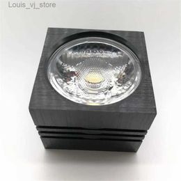 Downlights Free Shipping 7w 10w Dimmable COB Led downlight Surface Mounted Ceiling Spot light lamp with black/silver Housing Color YQ240226