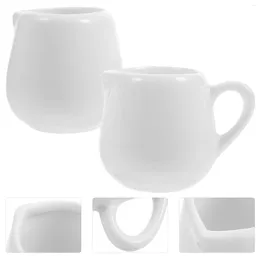 Dinnerware Sets 6 Pcs Milk Jug There Is A Sauce Spoon Dispenser Small Coffee Creamer Pitcher Ceramics Cups