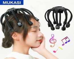 Head Massager Electric Octopus Scalp Massage Instrument With Bluetooth Music Vibration For Relax Stress Relief Improve Sleep 221021198658