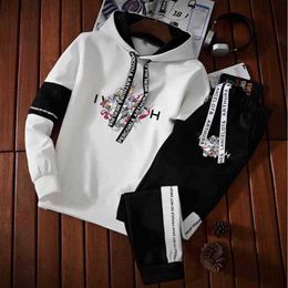 Mens GUCIC sportswear brand-name sportswear sweater pants luxury GG trend BOS PRA letter fashion hooded sports brand suit DD letter pattern pulloverK910