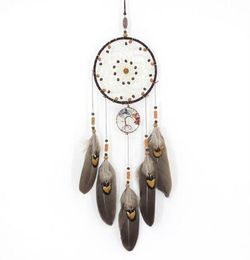 Handmades Dreamcatcher Wind Chimes Handmade Nordic Dream Catcher Net With Feathers Hanging Dreamcatcher Craft Gift Home Decoration7270590